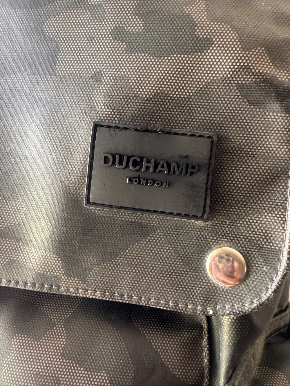 Duchamp Men's Camo Roll-Top Backpack - Black/Gray